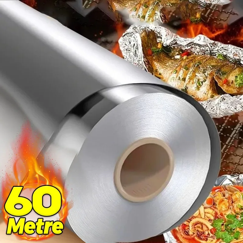 Kitchen Baking Paper - Aluminum Foil Roll Disposable Tin Foil