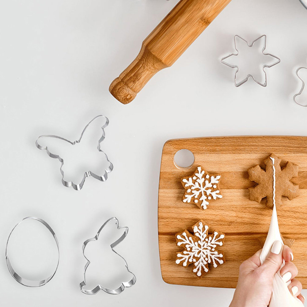 Kitchen Baking Set - 1Set Stainless Steel Easter Cookie Cutters