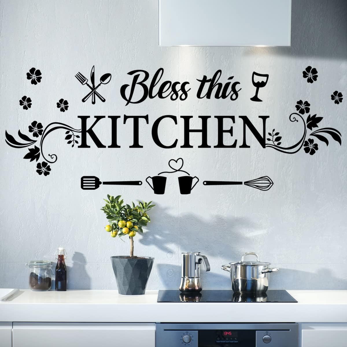 Kitchen Baking Paper - Bless This Kitchen Wall Decal with