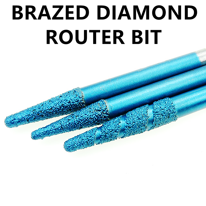 Rolling Pin Marble - Brazed Diamond Engraving Router Bit Stone