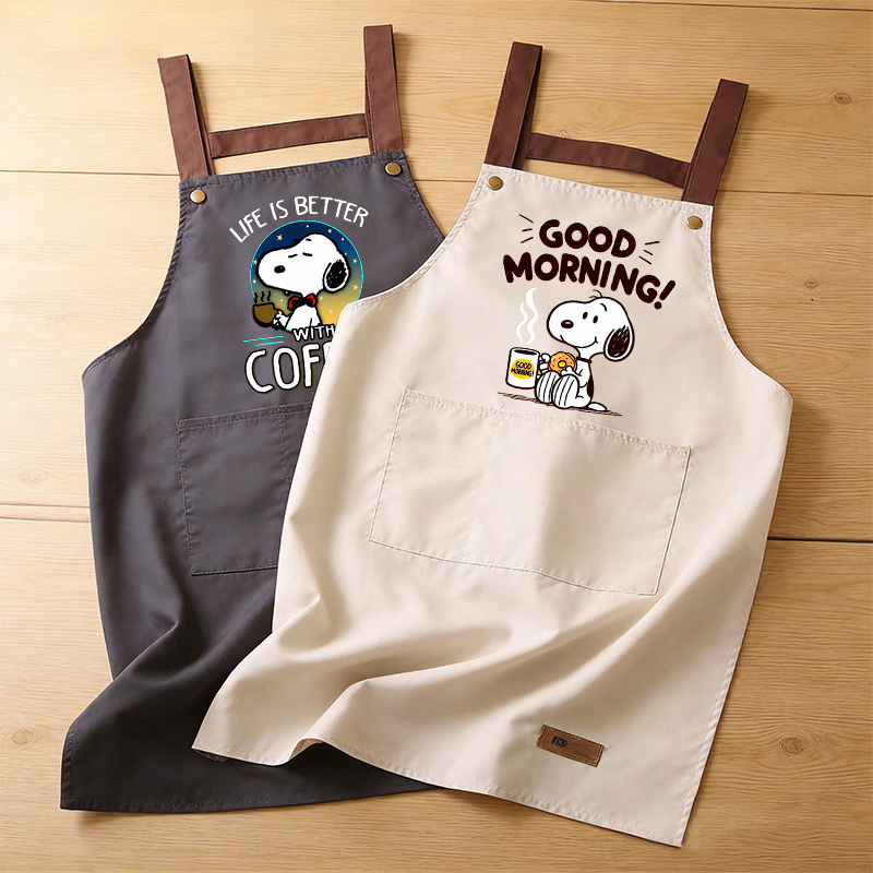 Snoopys Cooking Apron Men Wome - Kitchen Baking Store บทวิจารณ์และราคา