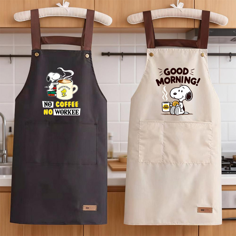 Snoopys Cooking Apron Men Wome - Kitchen Baking Store บทวิจารณ์และราคา