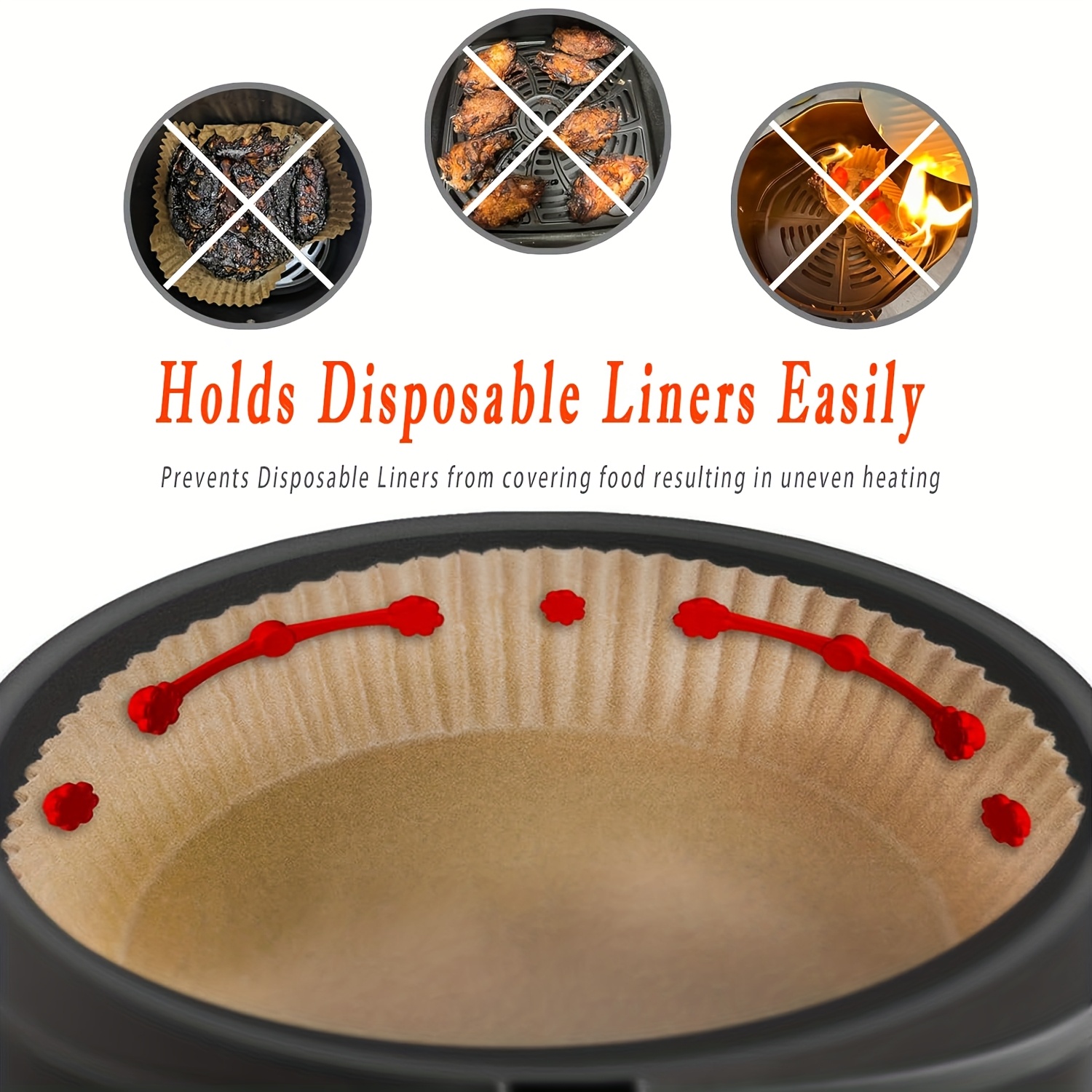1/2Set Air Fryer Magnet Silico - Kitchen Baking Paper บทวิจารณ์และราคา