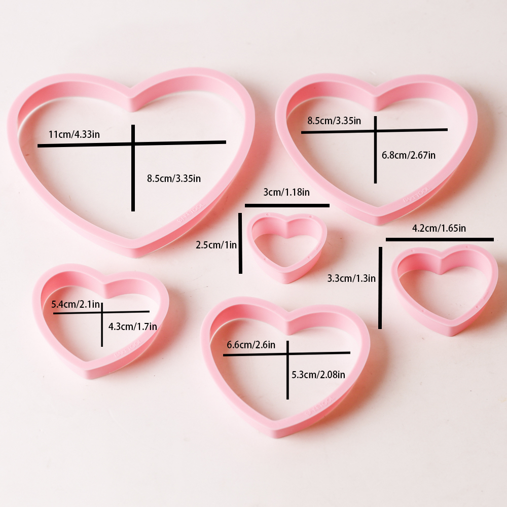 1set/3sets Pink Heart Star Flo - Kitchen Baking Set บทวิจารณ์และราคา