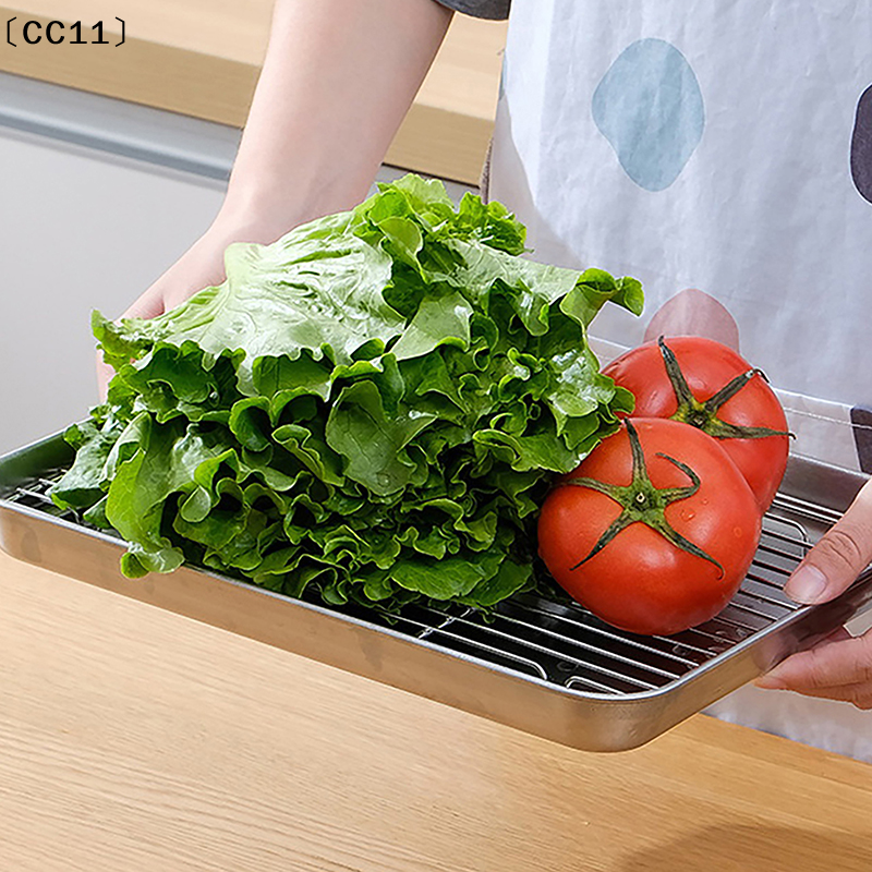 Stainless Steel Baking Pan Tra - Cooling Rack Wire บทวิจารณ์และราคา