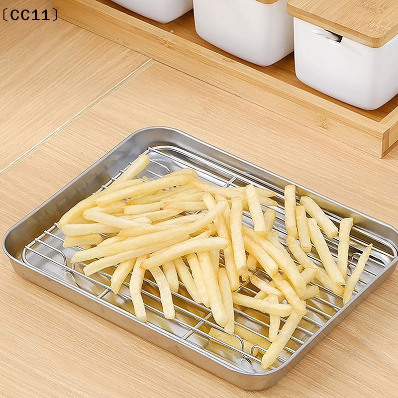 Stainless Steel Baking Pan Tra - Cooling Rack Wire บทวิจารณ์และราคา