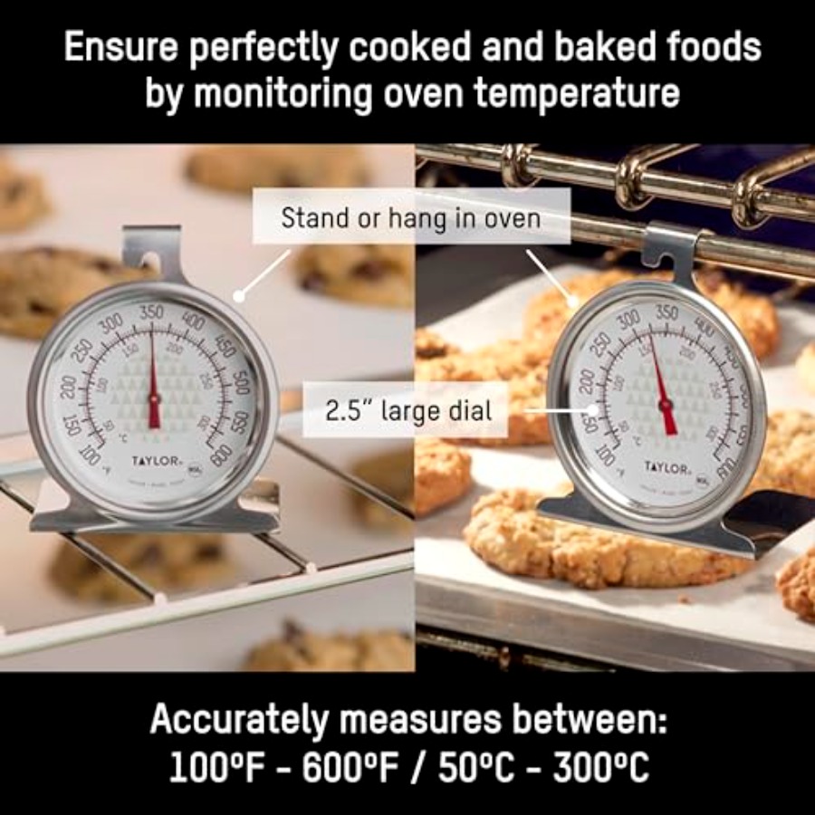 Large 2.5 Inch Dial Kitchen Co - Oven Thermometer Analog บทวิจารณ์และราคา
