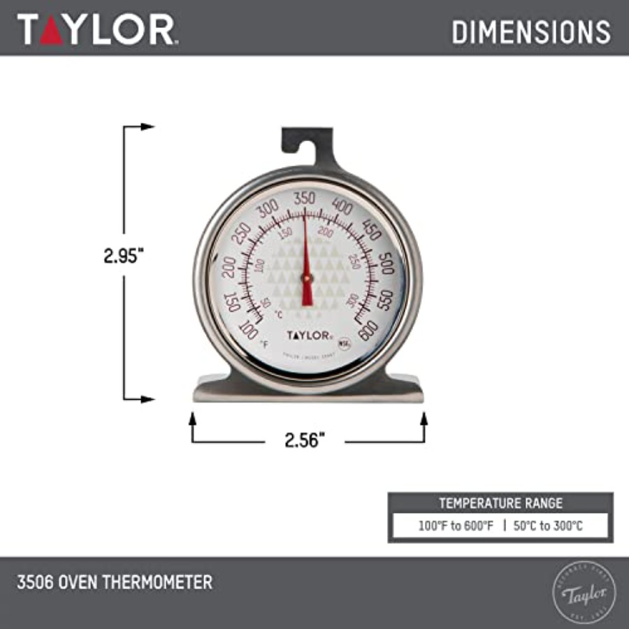 Large 2.5 Inch Dial Kitchen Co - Oven Thermometer Analog บทวิจารณ์และราคา