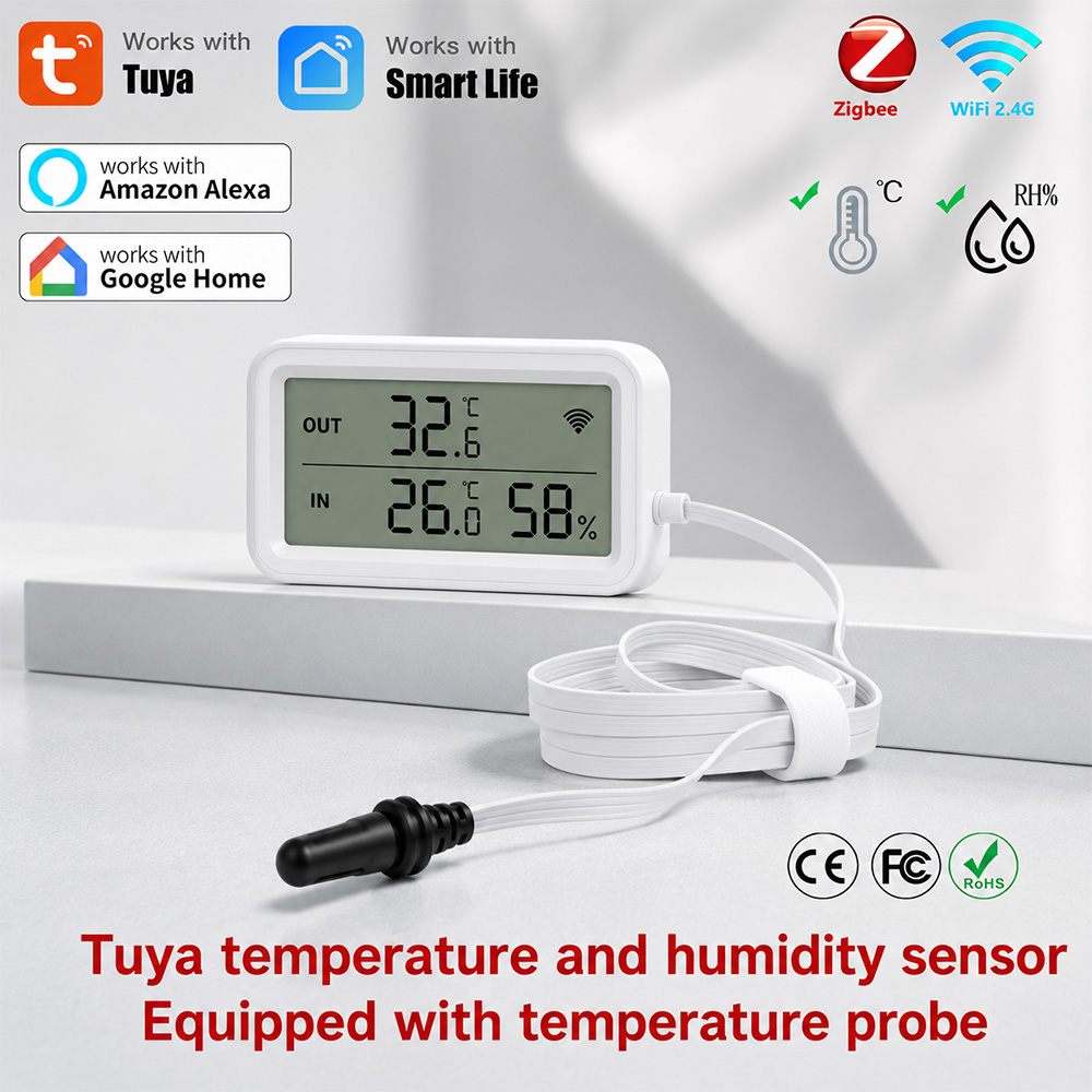 Tuya Zigbee WiFi Temp Humidity - Kitchen Job บทวิจารณ์และราคา