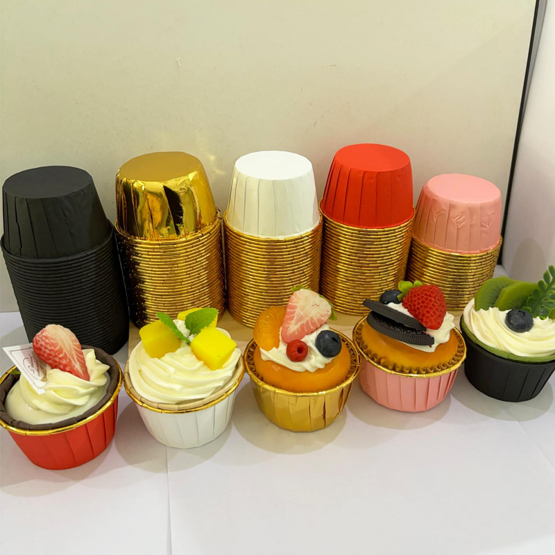 25Pcs Rolled Edge Cake Cups, W - Kitchen Baking Paper บทวิจารณ์และราคา