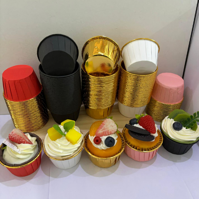 25Pcs Rolled Edge Cake Cups, W - Kitchen Baking Paper บทวิจารณ์และราคา