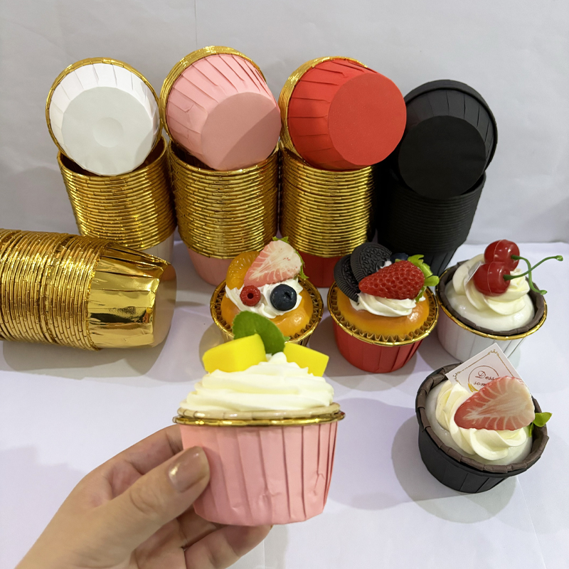 25Pcs Rolled Edge Cake Cups, W - Kitchen Baking Paper บทวิจารณ์และราคา