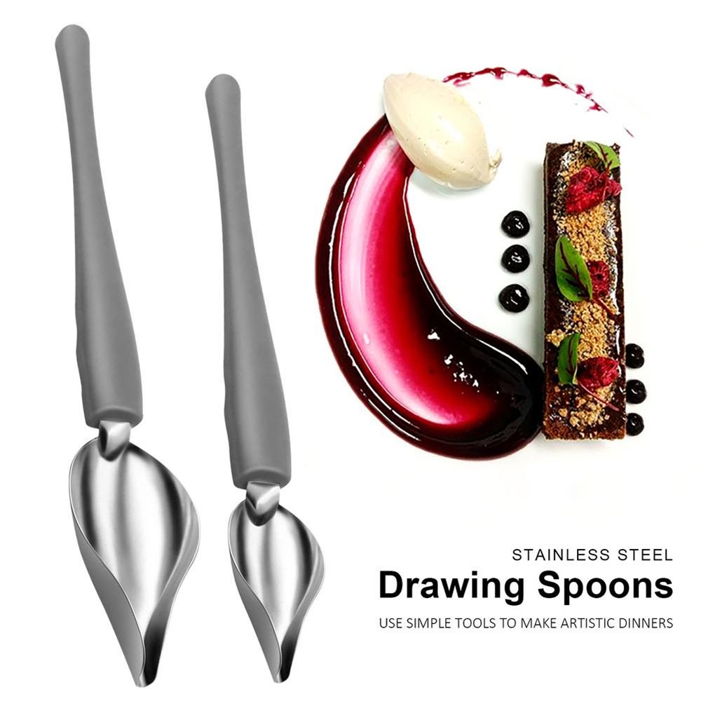 Steel Painting Pencil Spoon Sa - Kitchen Baking Drawing บทวิจารณ์และราคา