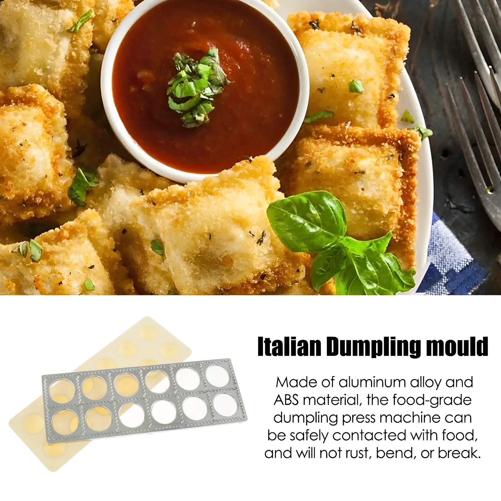 Dumpling Mold 12 Holes Ravioli - Kitchen Job บทวิจารณ์และราคา