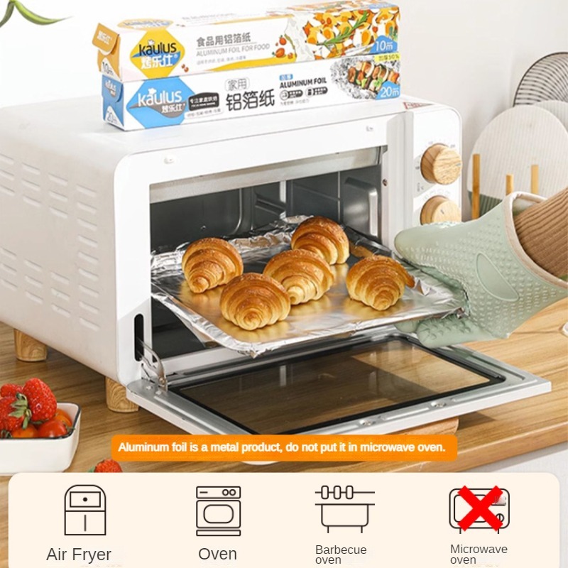 Zackoo 10/20/40M Aluminium Foi - Kitchen Baking Paper บทวิจารณ์และราคา