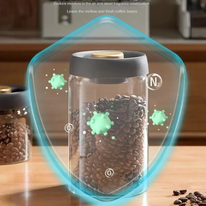 Manual Vacuum Sealed Coffee Ja - Kitchen Job บทวิจารณ์และราคา