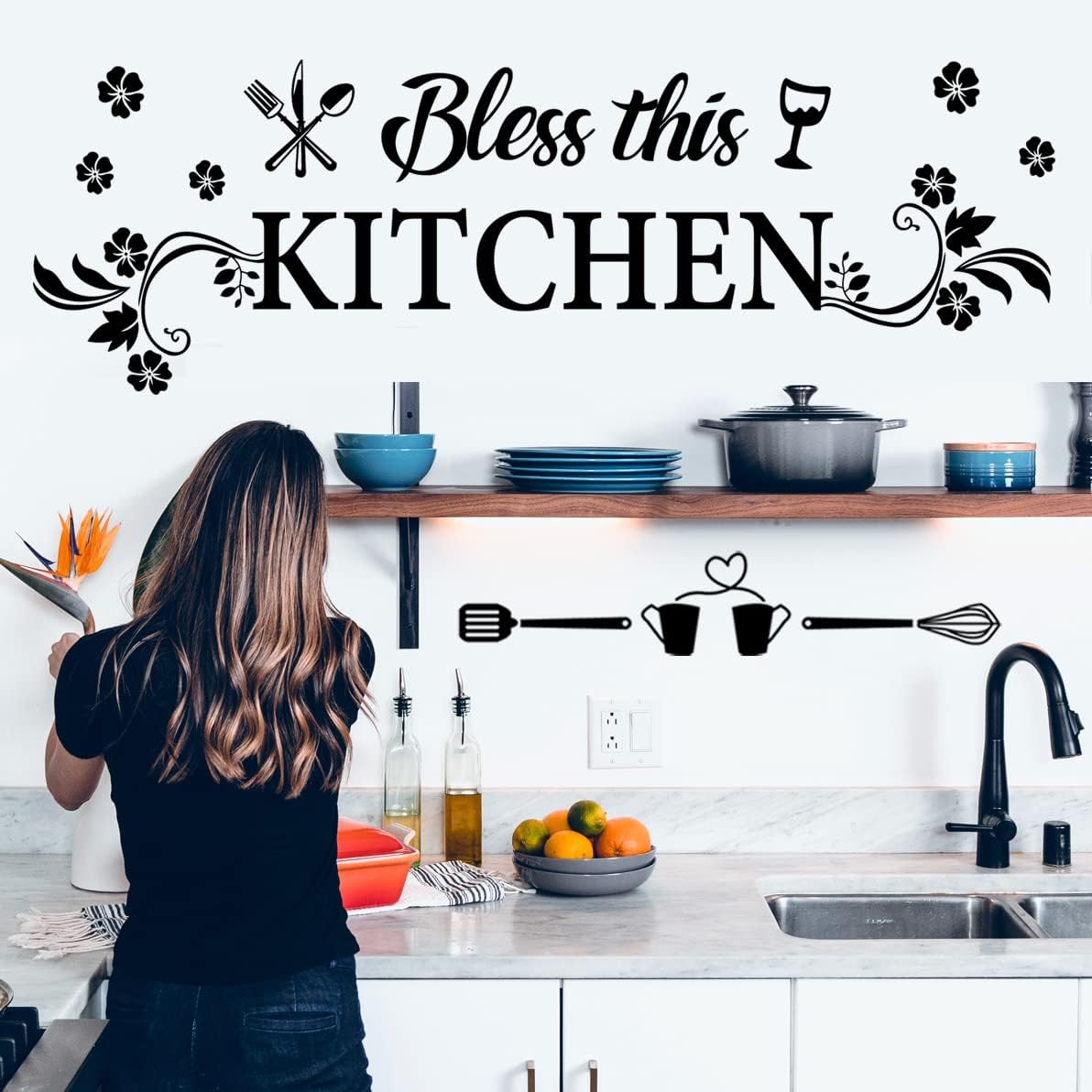 Bless This Kitchen Wall Decal  - Kitchen Baking Paper บทวิจารณ์และราคา