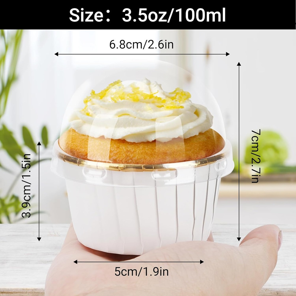 50 pcs Muffins Cup Paper Cupca - Kitchen Baking Paper บทวิจารณ์และราคา