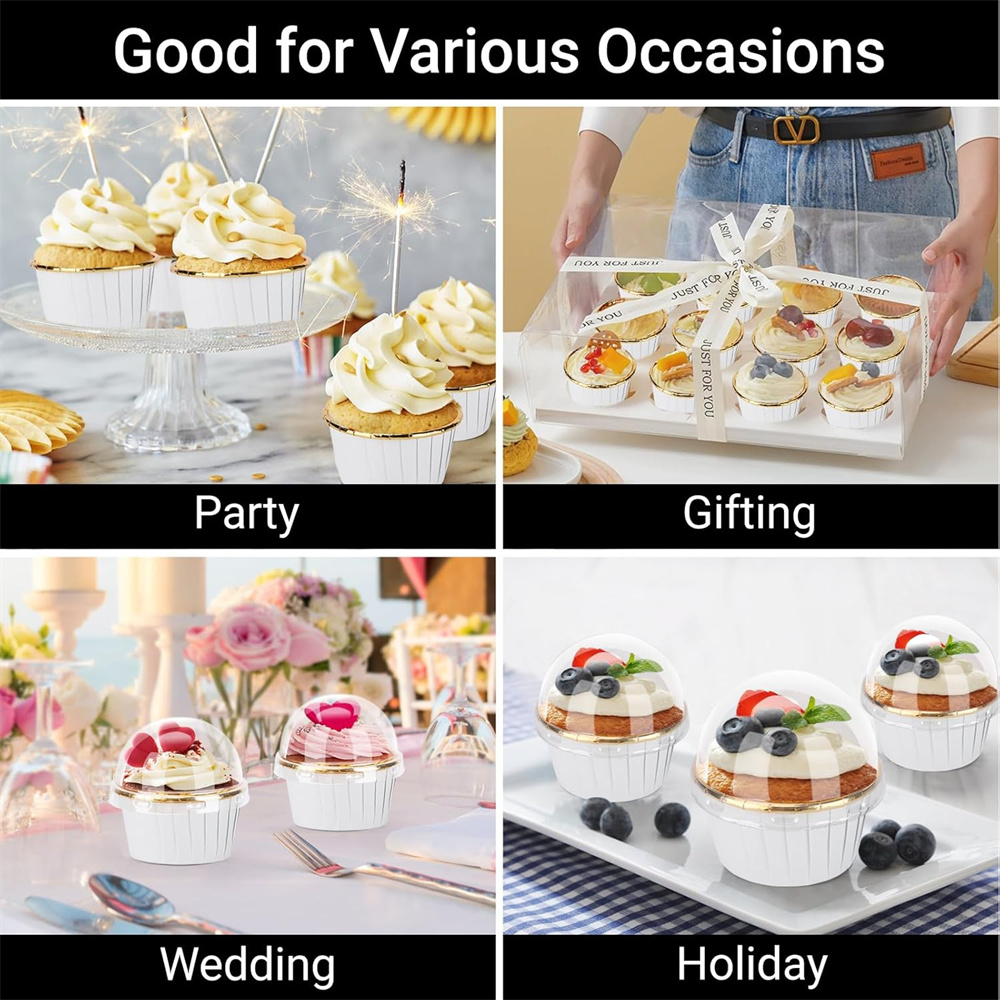 50 pcs Muffins Cup Paper Cupca - Kitchen Baking Paper บทวิจารณ์และราคา