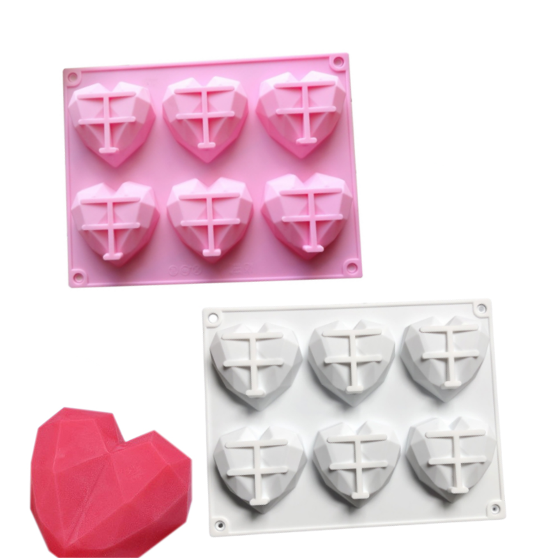 3D 6 Cavity Diamond Love Silic - Kitchen Baking Store บทวิจารณ์และราคา