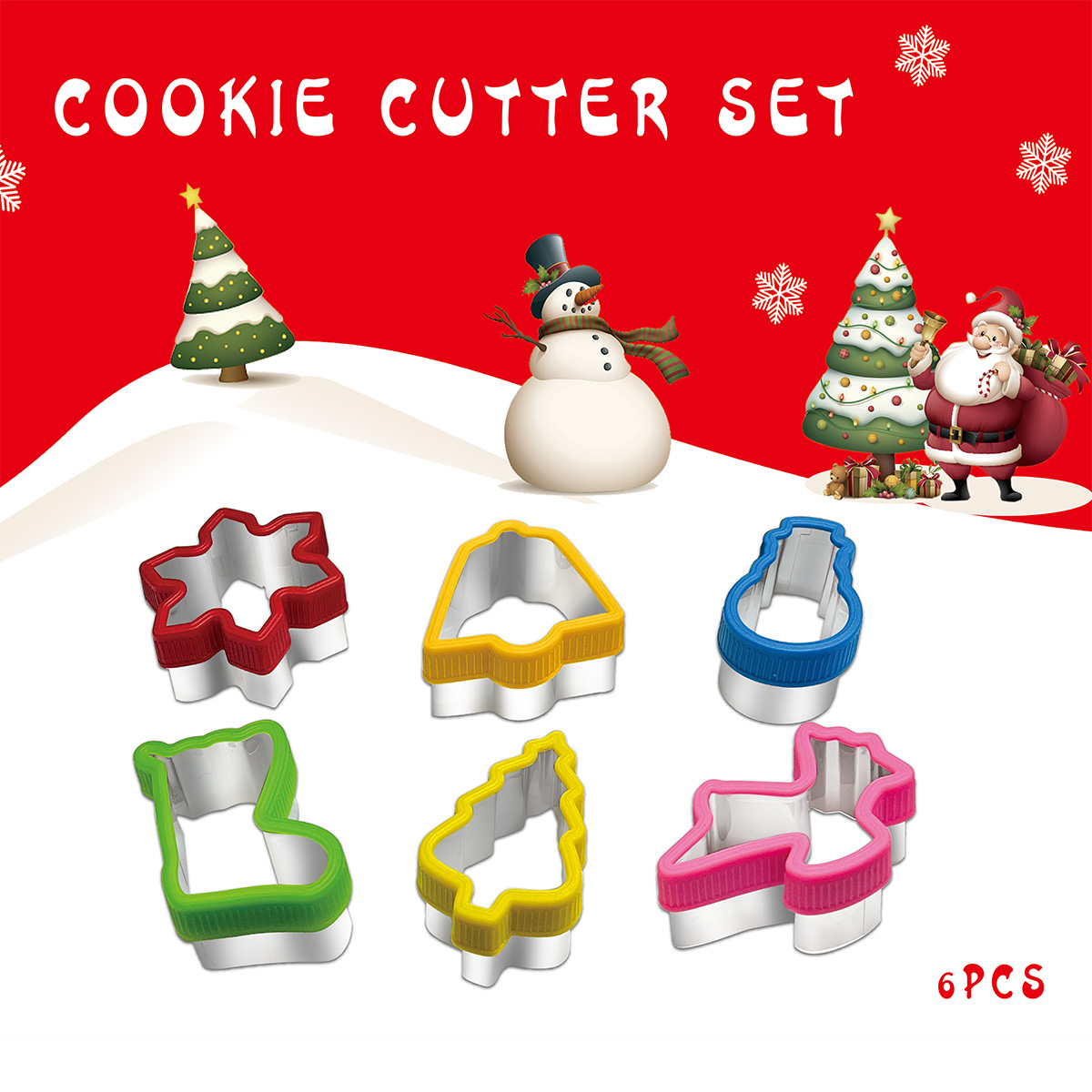 Christmas cookie cutting handg - Kitchen Baking Set บทวิจารณ์และราคา