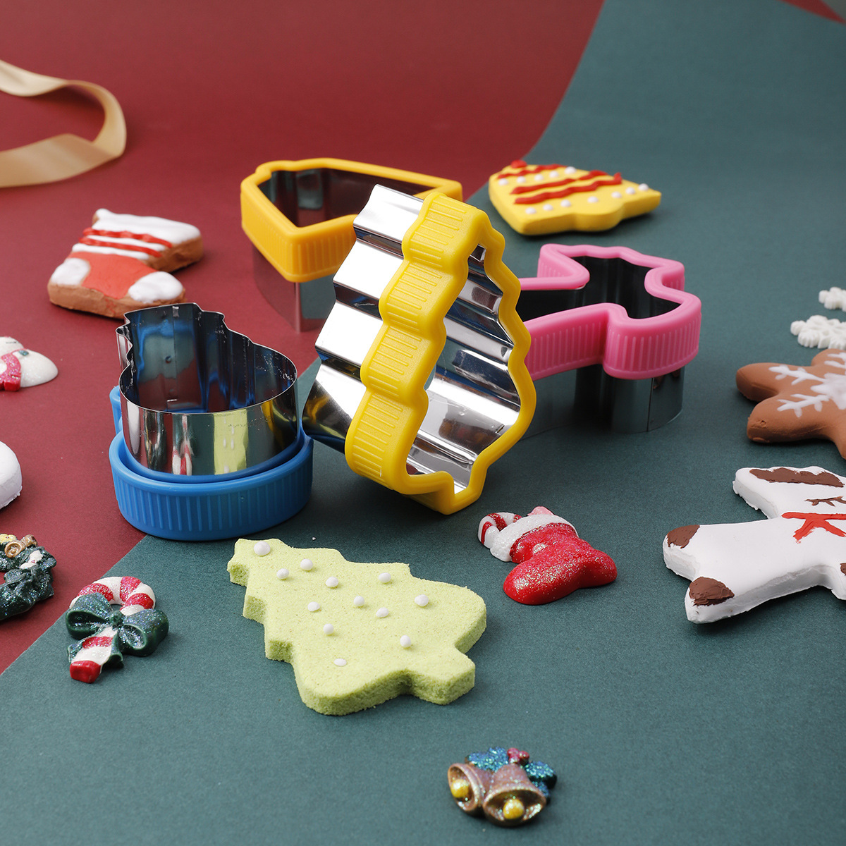 Christmas cookie cutting handg - Kitchen Baking Set บทวิจารณ์และราคา