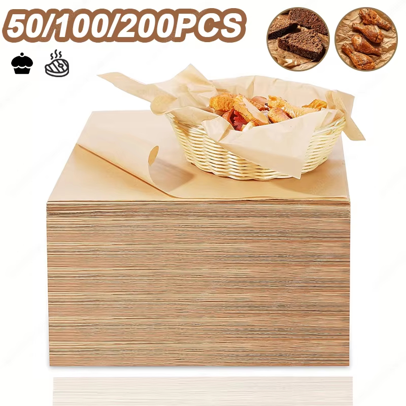 50/100/200PCS Baking Paper Par - Kitchen Baking Oven บทวิจารณ์และราคา