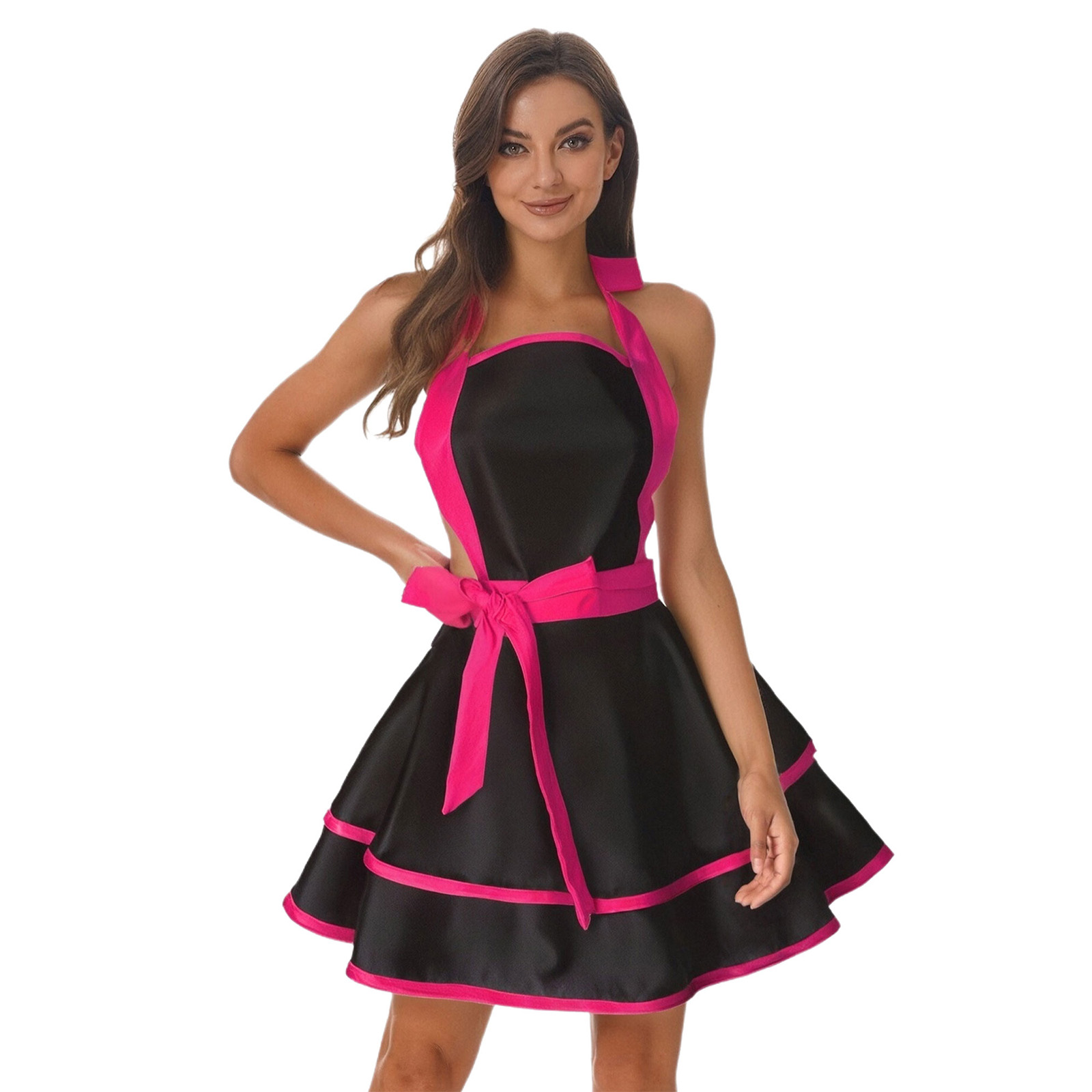 Vintage 50s Apron Waist Cover  - Kitchen With Baking Area บทวิจารณ์และราคา