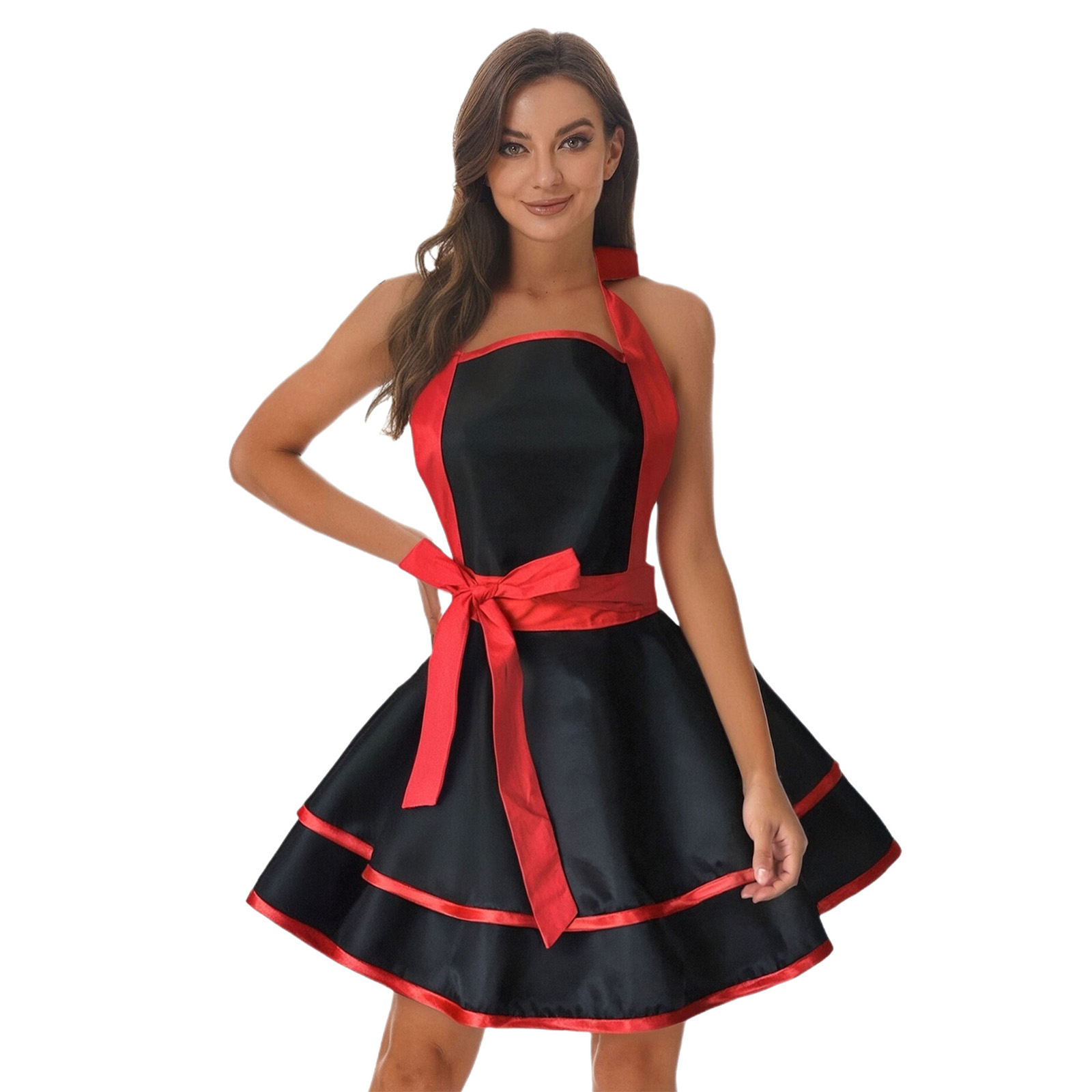 Vintage 50s Apron Waist Cover  - Kitchen With Baking Area บทวิจารณ์และราคา