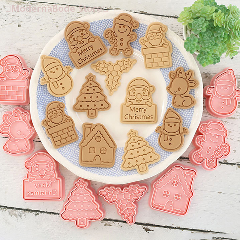【M】3D Christmas Cookie Cutter  - Kitchen Baking Set บทวิจารณ์และราคา