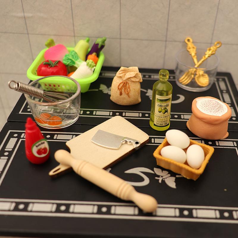 1/12 Dollhouse Miniature Kitch - Kitchen With Baking Area บทวิจารณ์และราคา