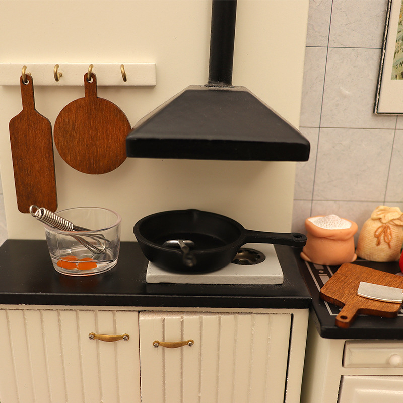 1/12 Dollhouse Miniature Kitch - Kitchen With Baking Area บทวิจารณ์และราคา