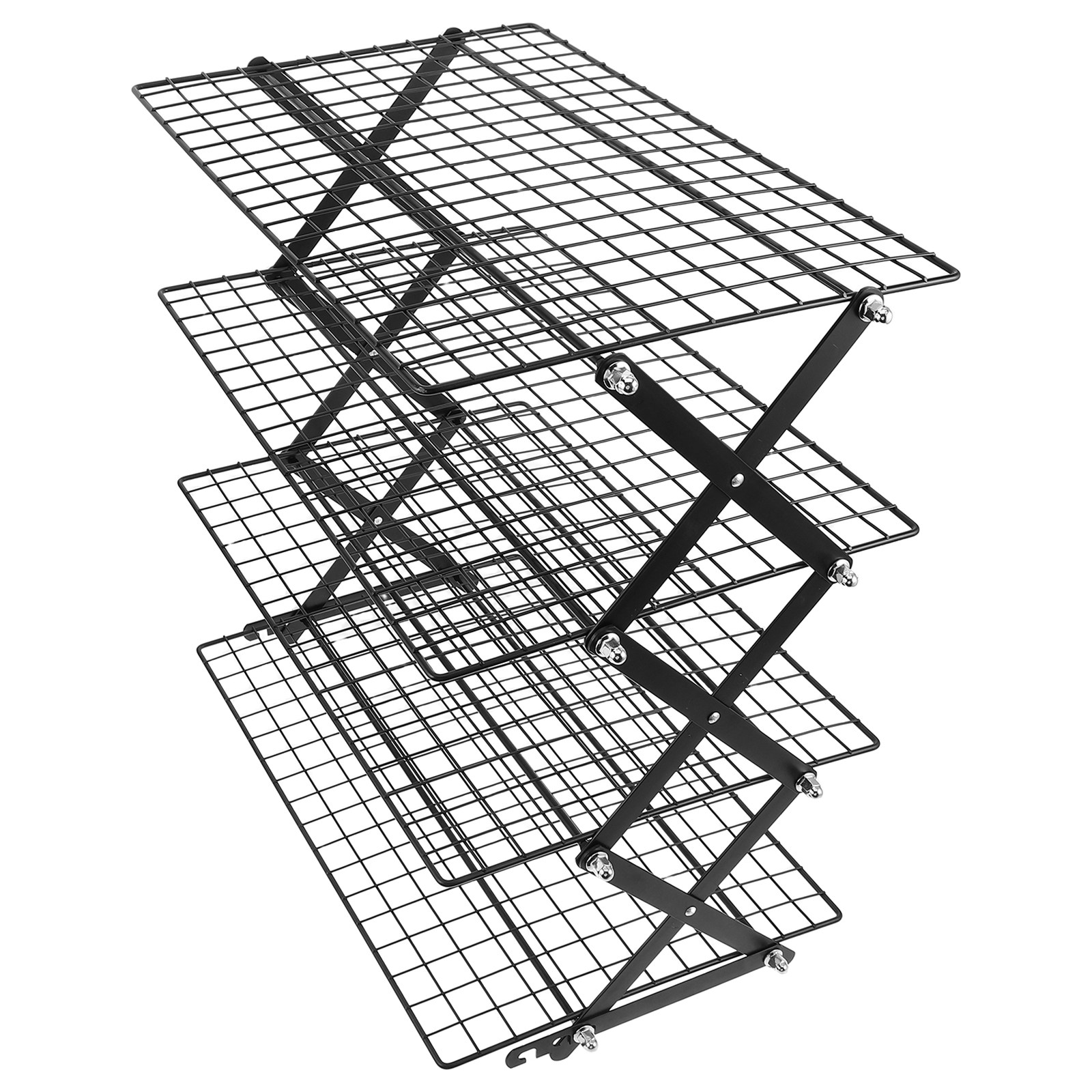 3Set 4 Tier Stackable Folding  - Cooling Rack Wire บทวิจารณ์และราคา
