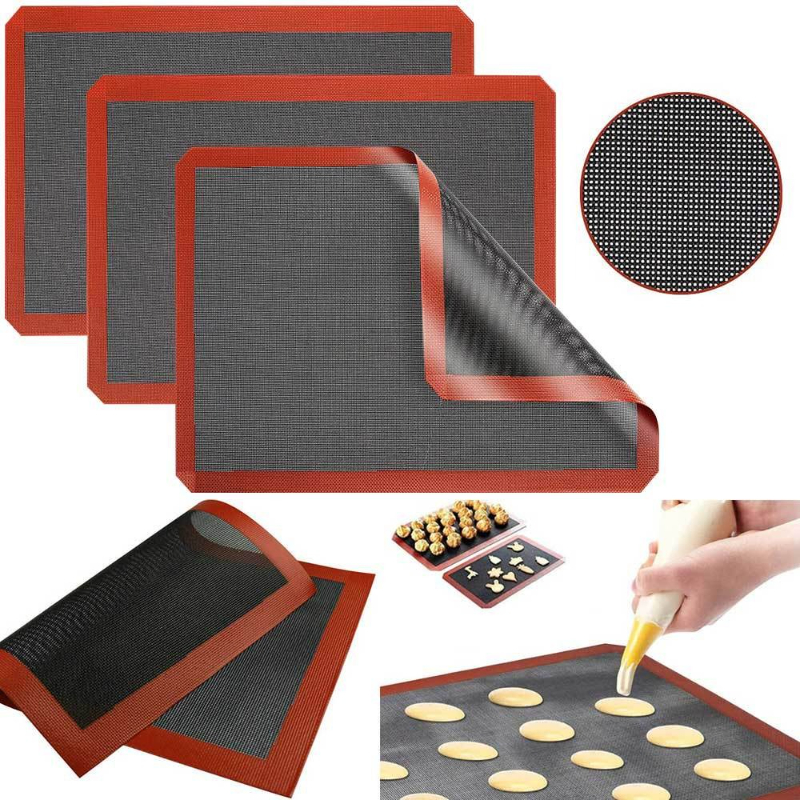 Perforated Silicone Baking Mat - Kitchen Baking Oven บทวิจารณ์และราคา