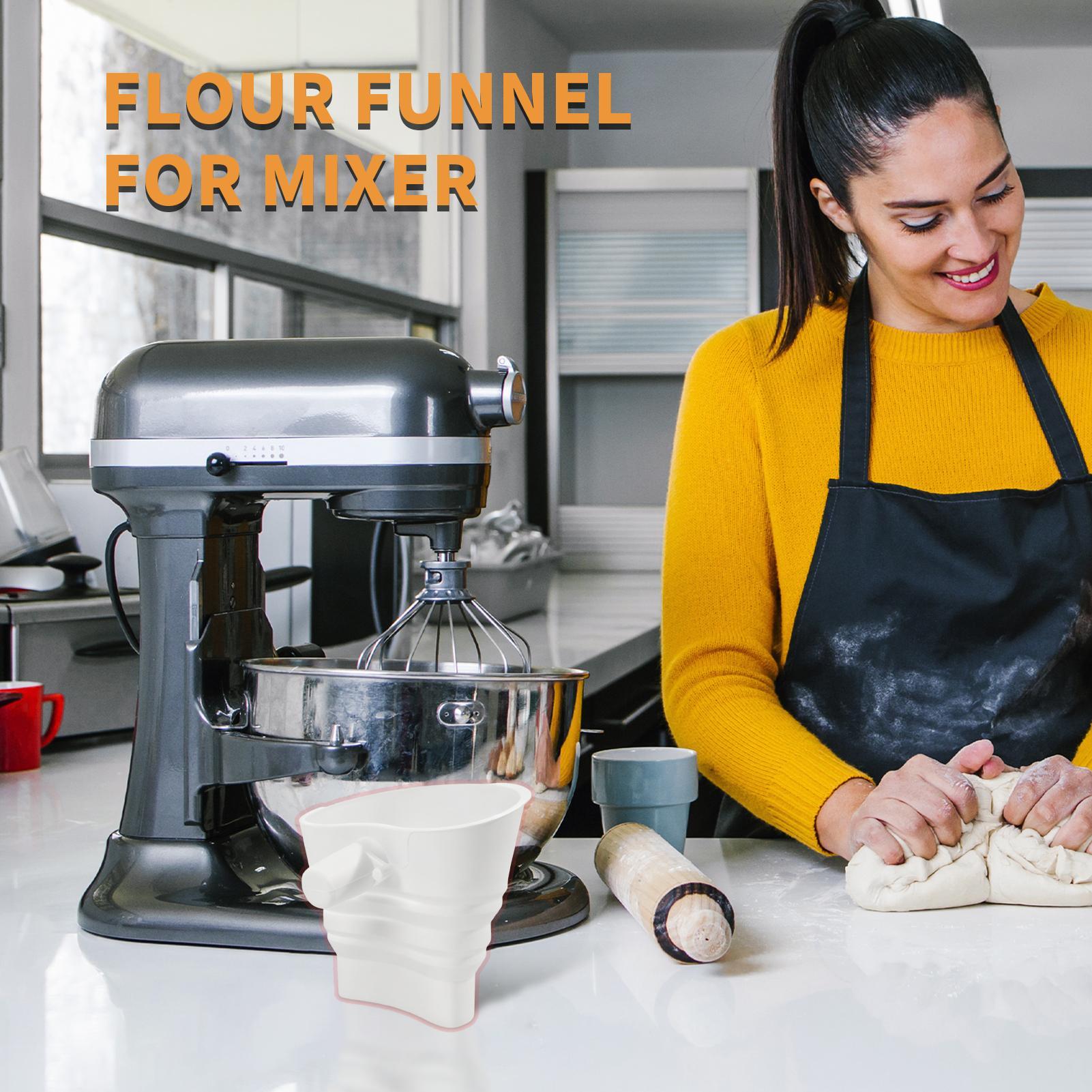 Flour Mixer Funnel Dough Bakin - Kitchen Aid Baking Bread บทวิจารณ์และราคา