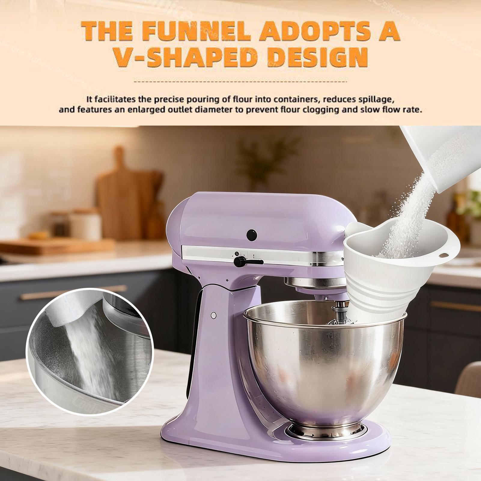 Flour Mixer Funnel Dough Bakin - Kitchen Aid Baking Bread บทวิจารณ์และราคา
