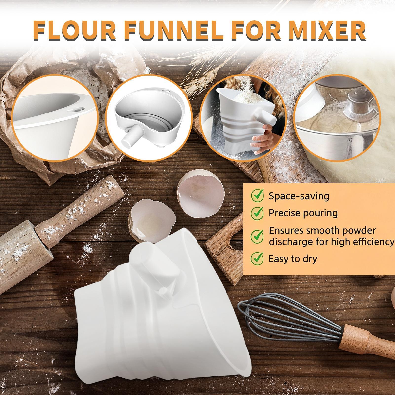 Flour Mixer Funnel Dough Bakin - Kitchen Aid Baking Bread บทวิจารณ์และราคา