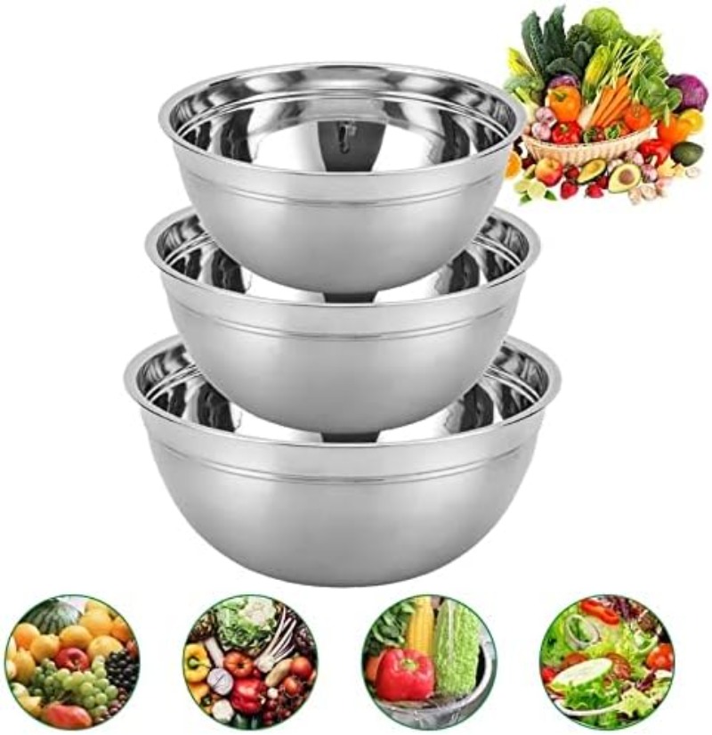 Stainless Steel Salad Bowl Ant - Kitchen Baking Drawing บทวิจารณ์และราคา