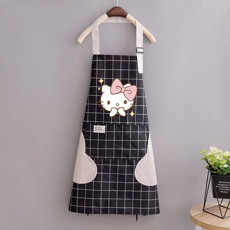 Hello Kitty Apron Cute Cartoon - Kitchen Job บทวิจารณ์และราคา