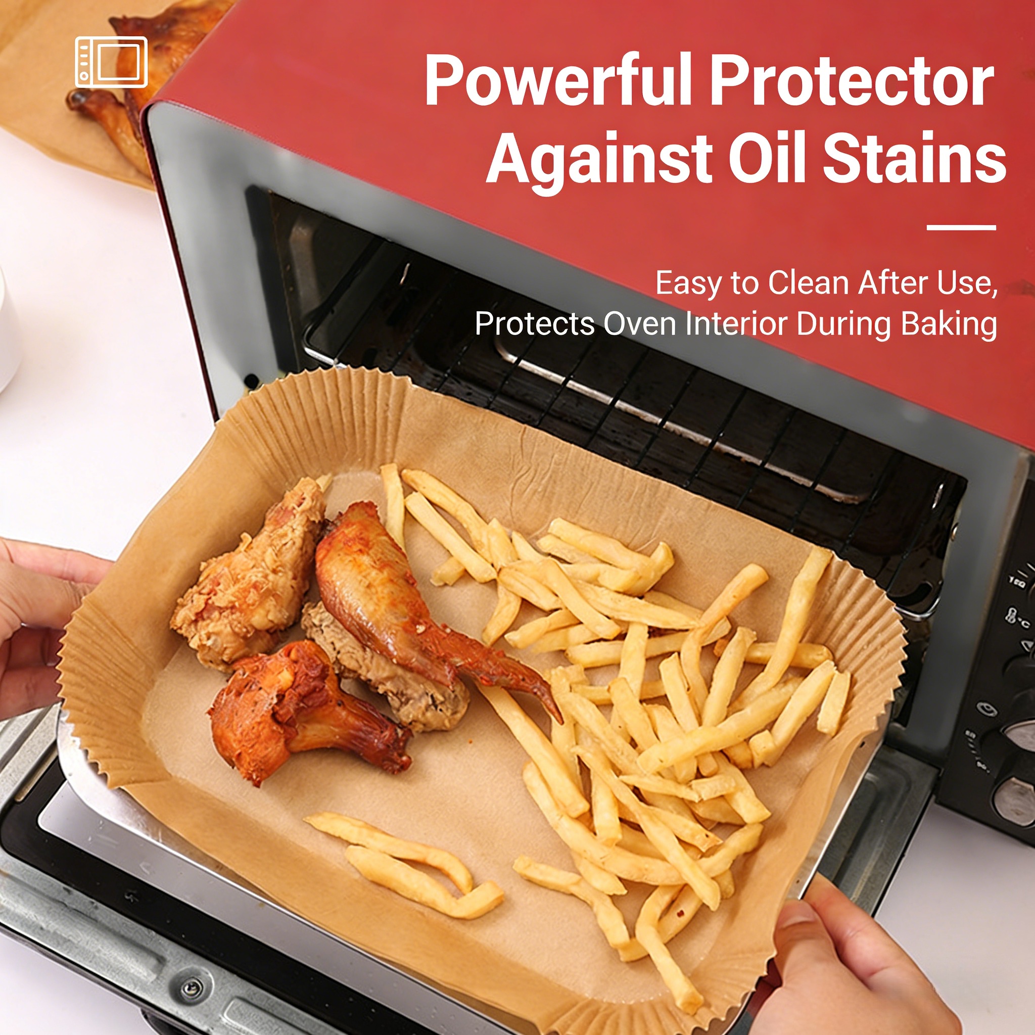 Disposable Air Fryer Paper Non - Kitchen Baking Paper บทวิจารณ์และราคา