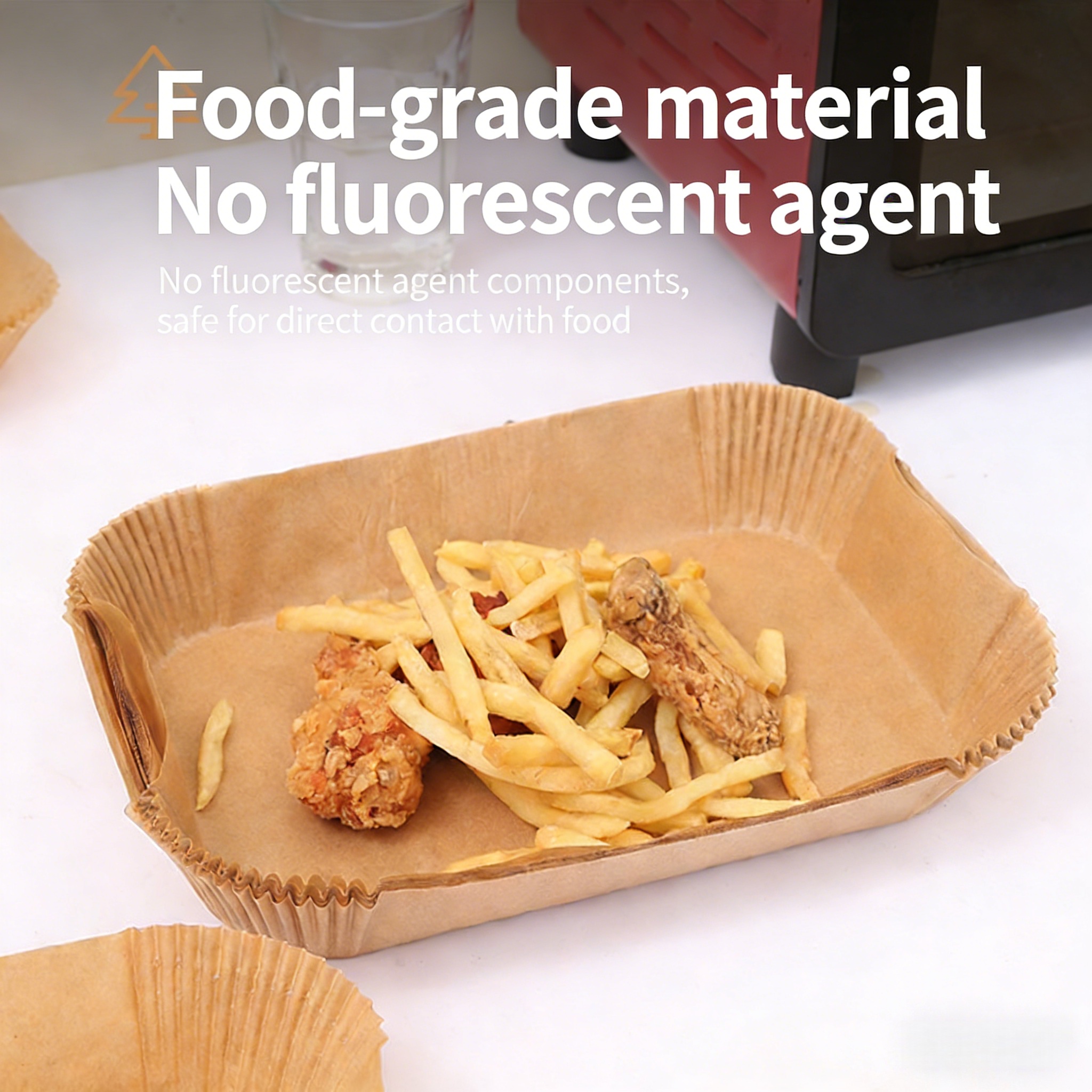 Disposable Air Fryer Paper Non - Kitchen Baking Paper บทวิจารณ์และราคา