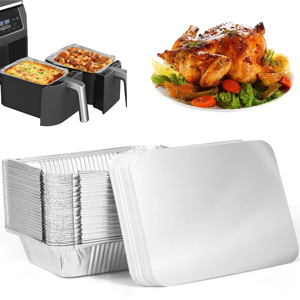 10PCS Disposable Aluminum Foil - Kitchen Baking Storage Containers บทวิจารณ์และราคา