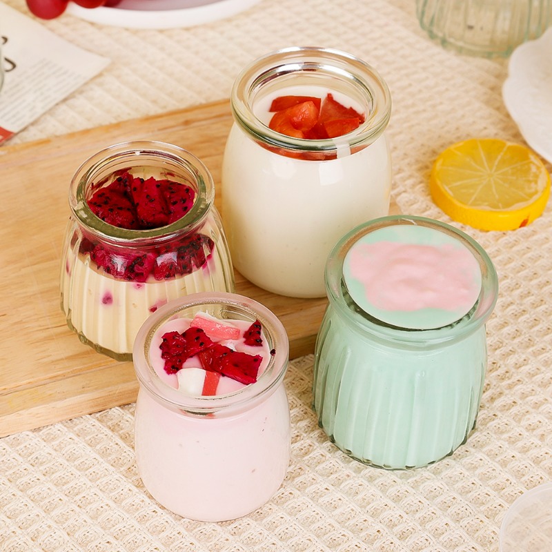 100/150/200ML Glass Yogurt Jar - Kitchen Baking Storage Containers บทวิจารณ์และราคา