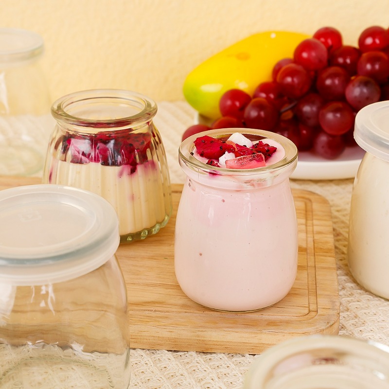 100/150/200ML Glass Yogurt Jar - Kitchen Baking Storage Containers บทวิจารณ์และราคา