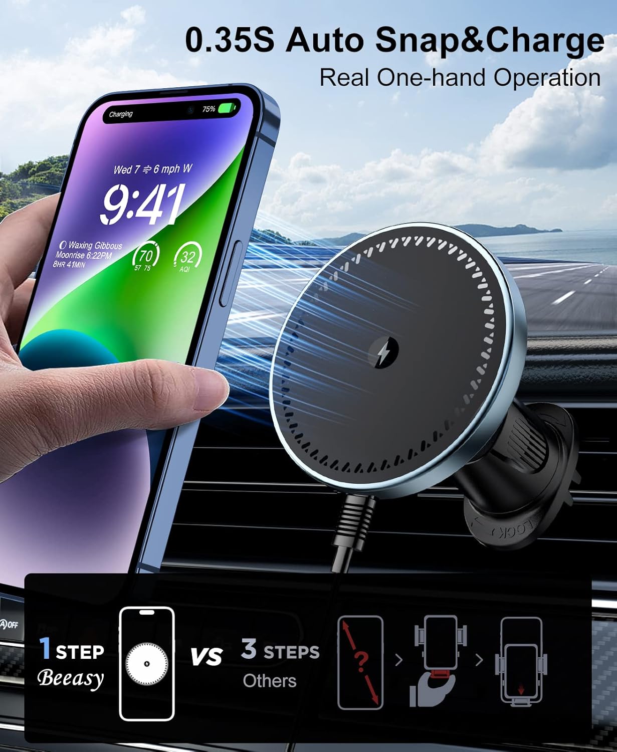 UYUXIO Magnetic Car Mount Phon - Cooling Rack Wire บทวิจารณ์และราคา