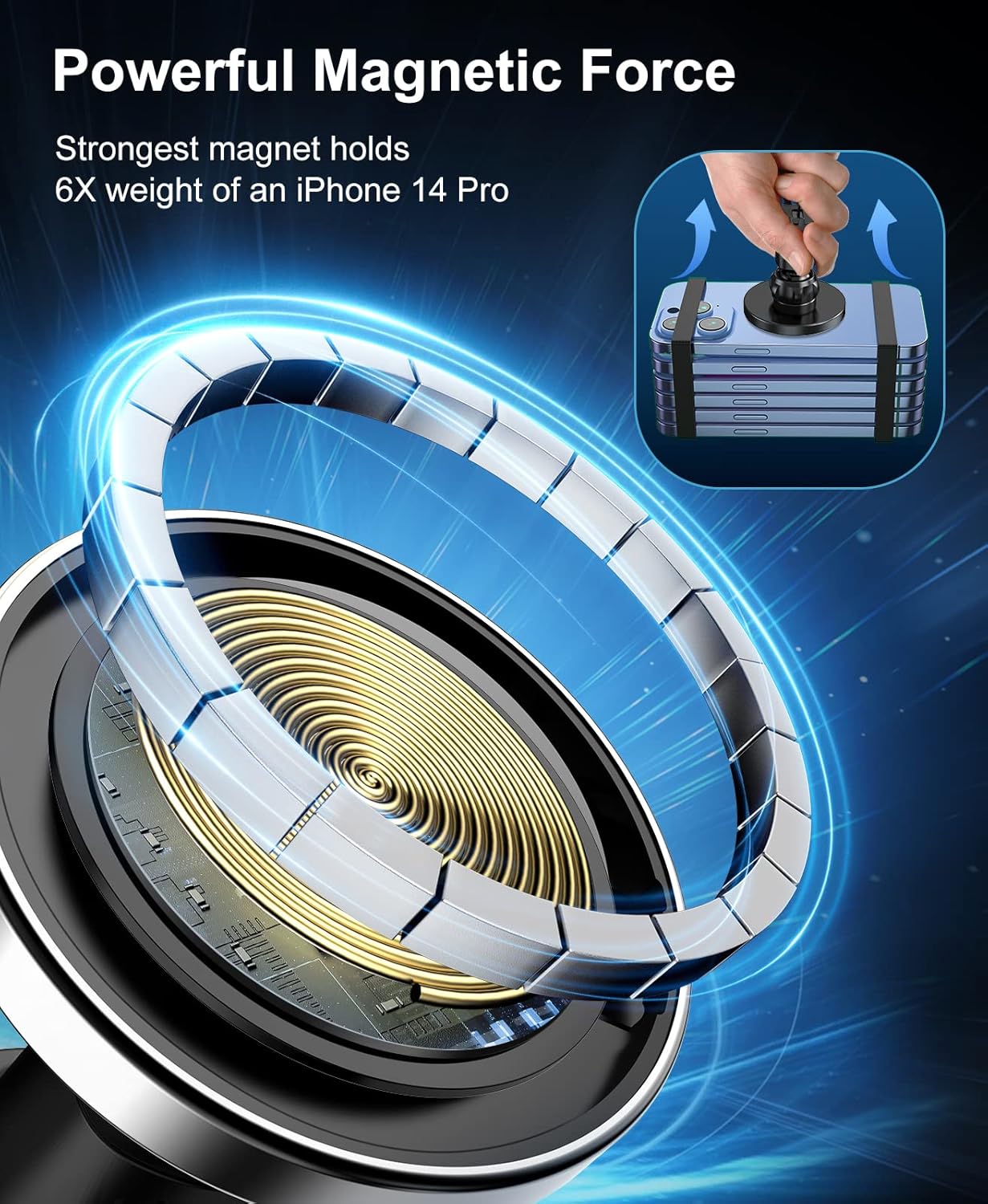 UYUXIO Magnetic Car Mount Phon - Cooling Rack Wire บทวิจารณ์และราคา