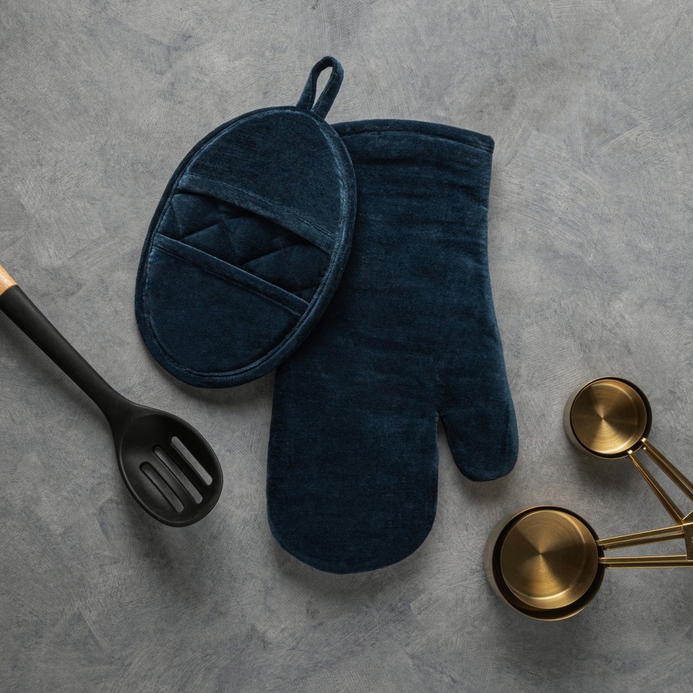Velvet Blue 2-Piece Kitchen Ov - Kitchen Baking Set บทวิจารณ์และราคา