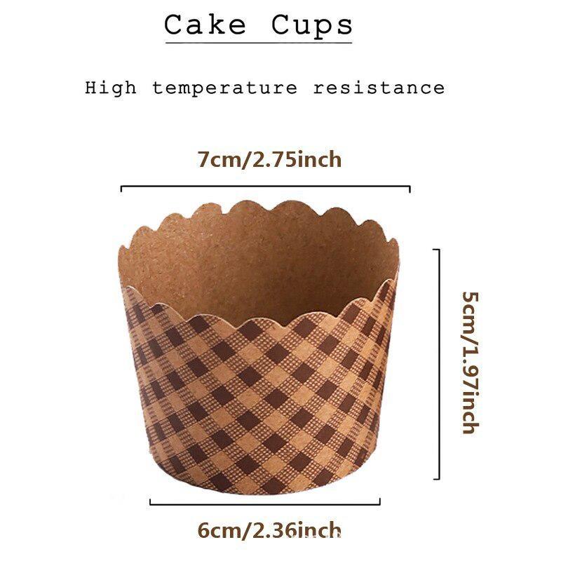 50Pcs/Pack Cupcake Paper Cups  - Kitchen Baking Paper บทวิจารณ์และราคา