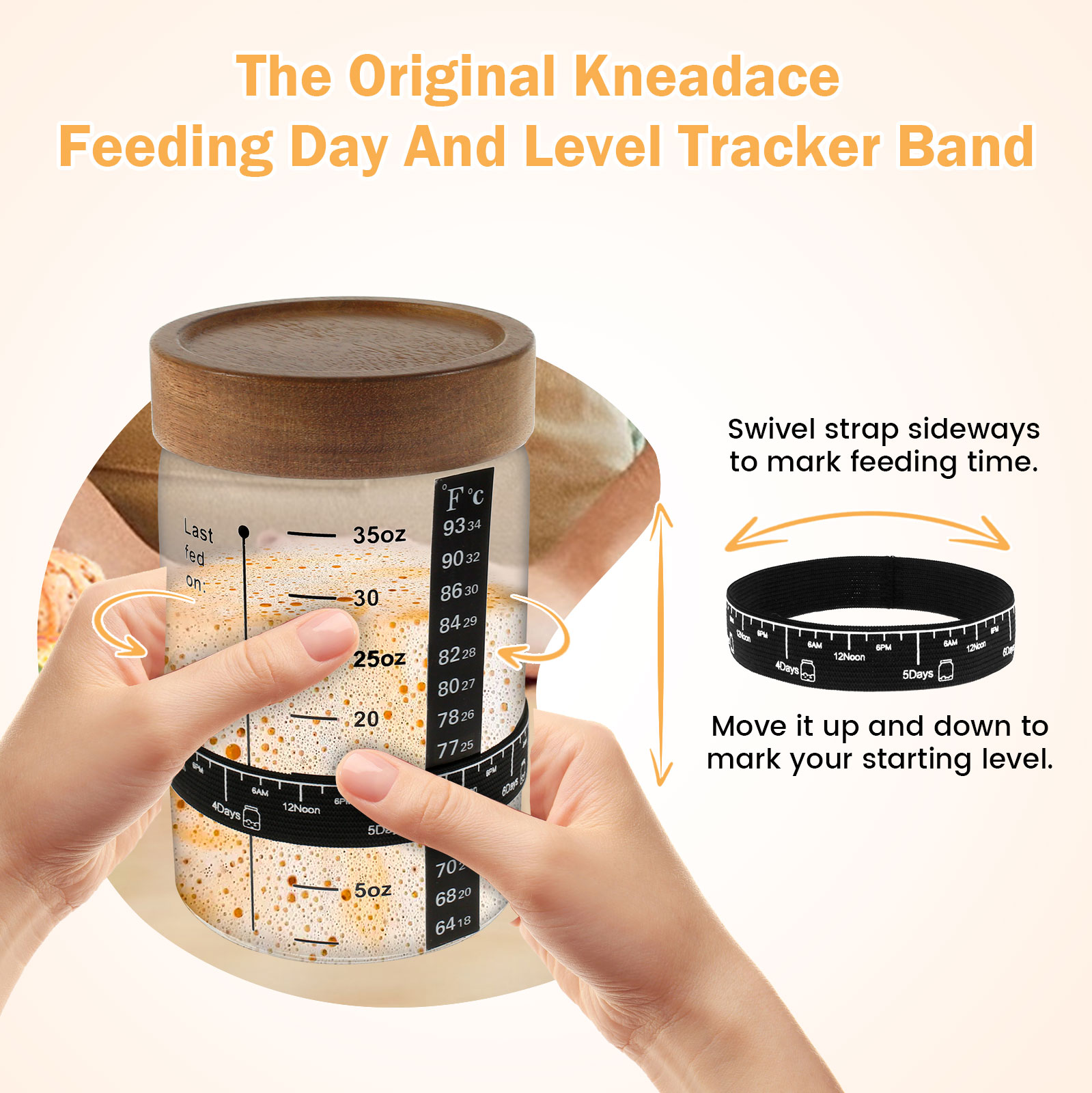 Sourdough Starter Jar Kit 1000 - Kitchen Baking Storage Containers บทวิจารณ์และราคา