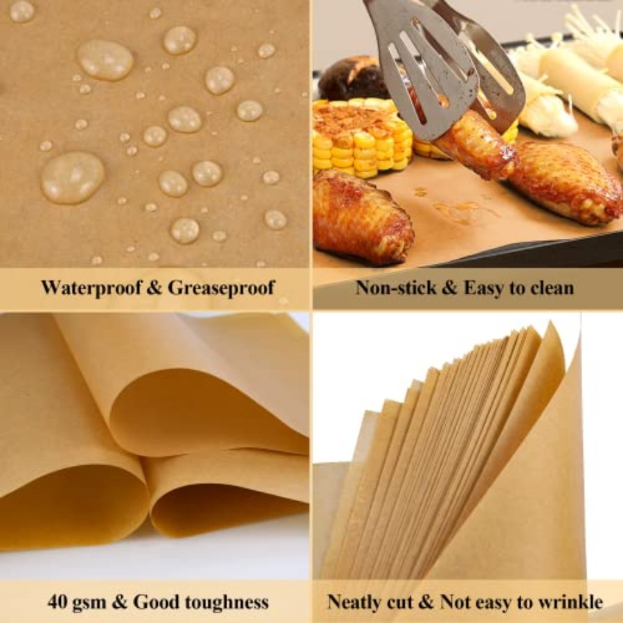 100PCS Unbleached Parchment Pa - Kitchen Baking Paper บทวิจารณ์และราคา